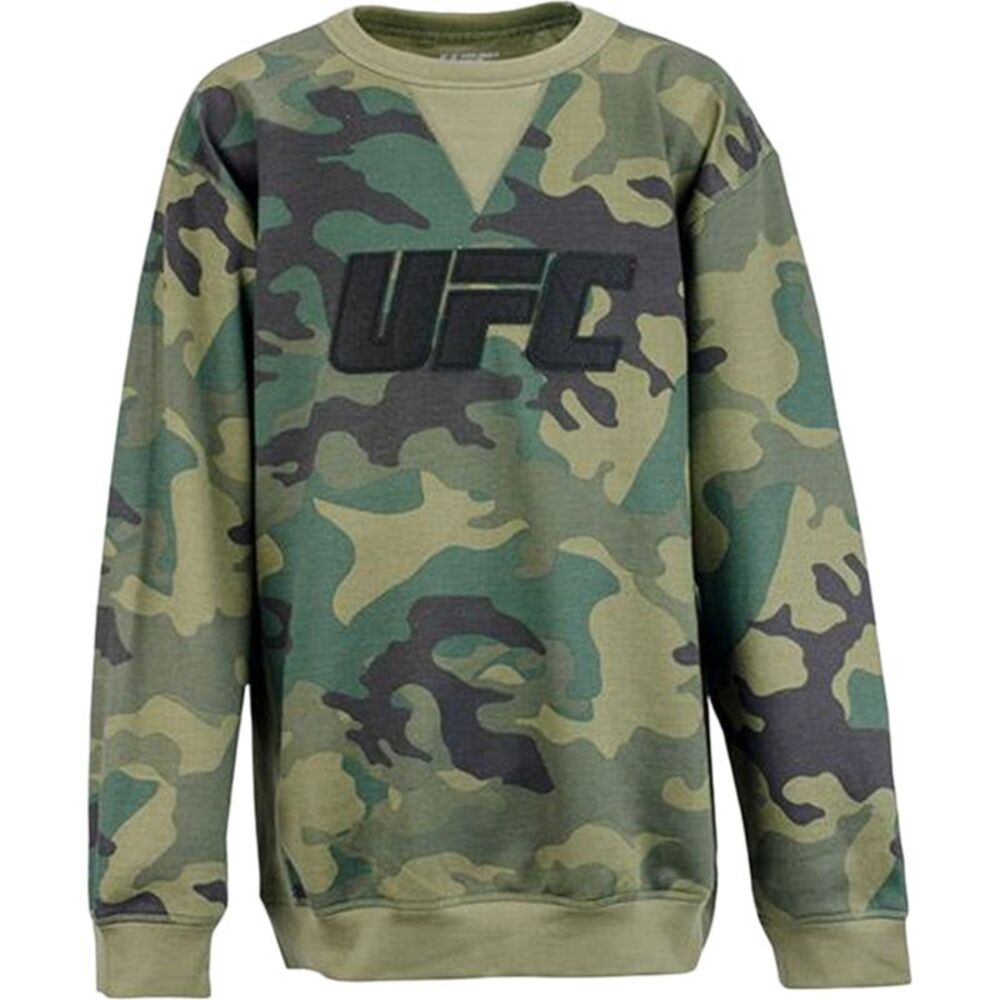 UFC Boys Big Kids Camo Fleece Pullover Sweatshirt, NWT